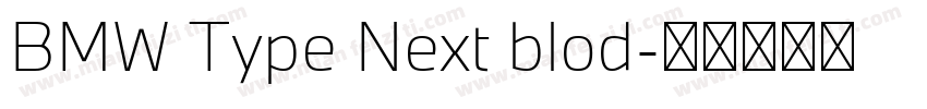 BMW Type Next blod字体转换